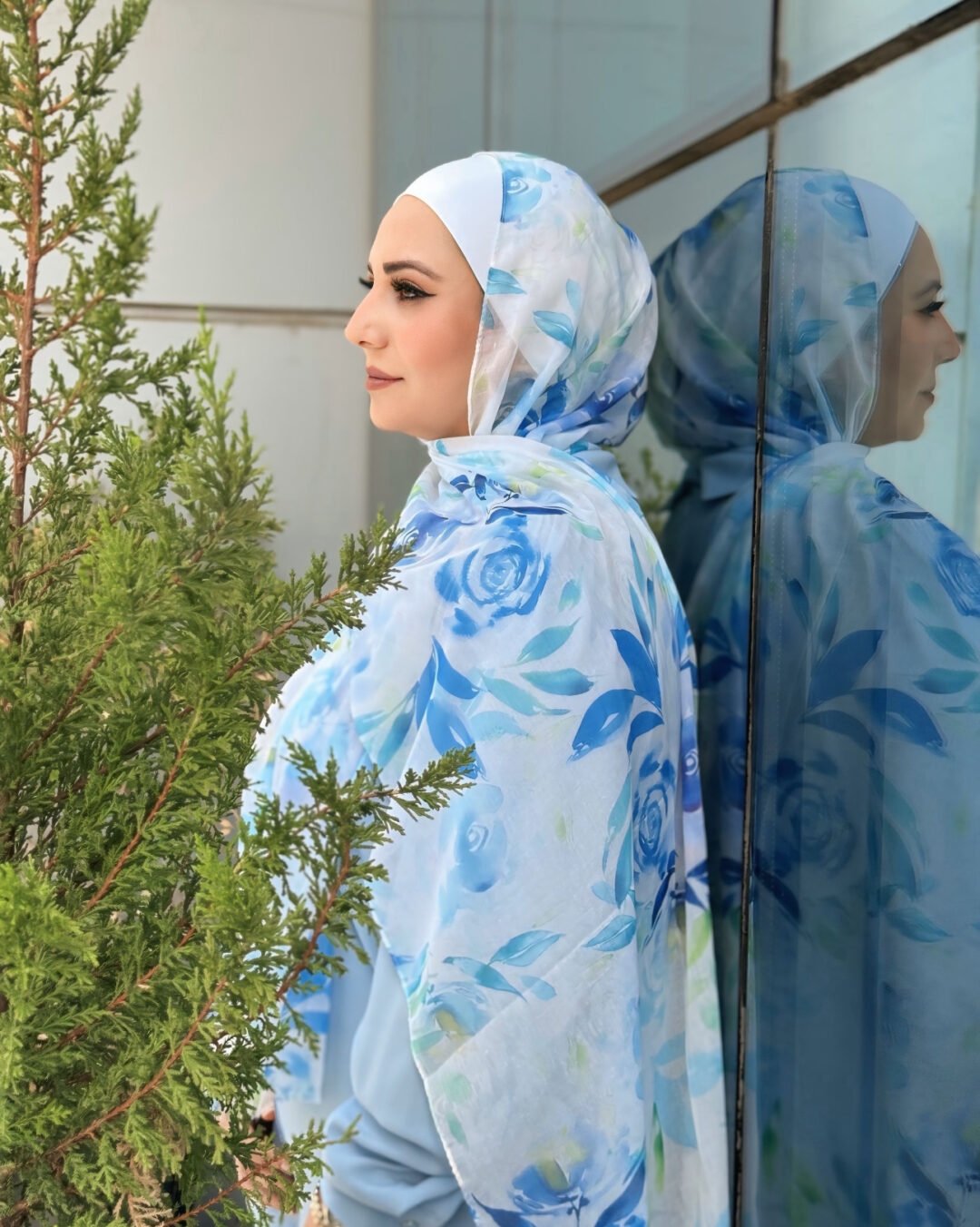 ⁦linen scarf⁩ - الصورة ⁦3⁩