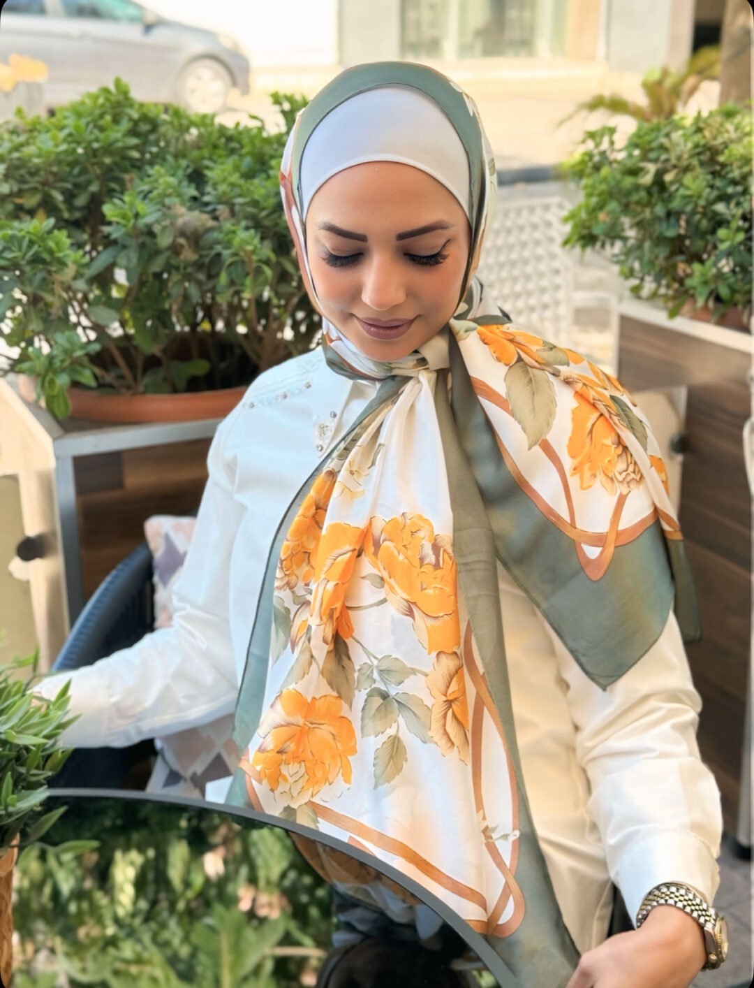 ⁦silk scarf⁩ - الصورة ⁦4⁩