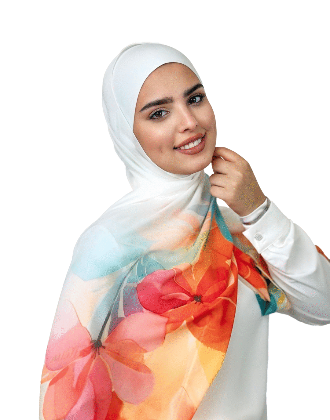 ⁦georgette scarf⁩ - الصورة ⁦2⁩