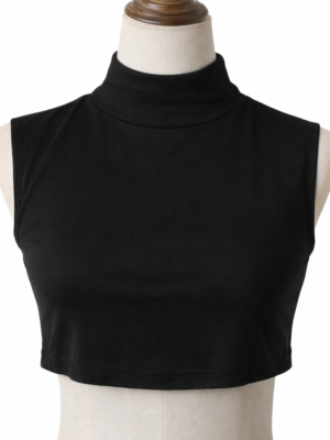 . cotton collar turtleneck